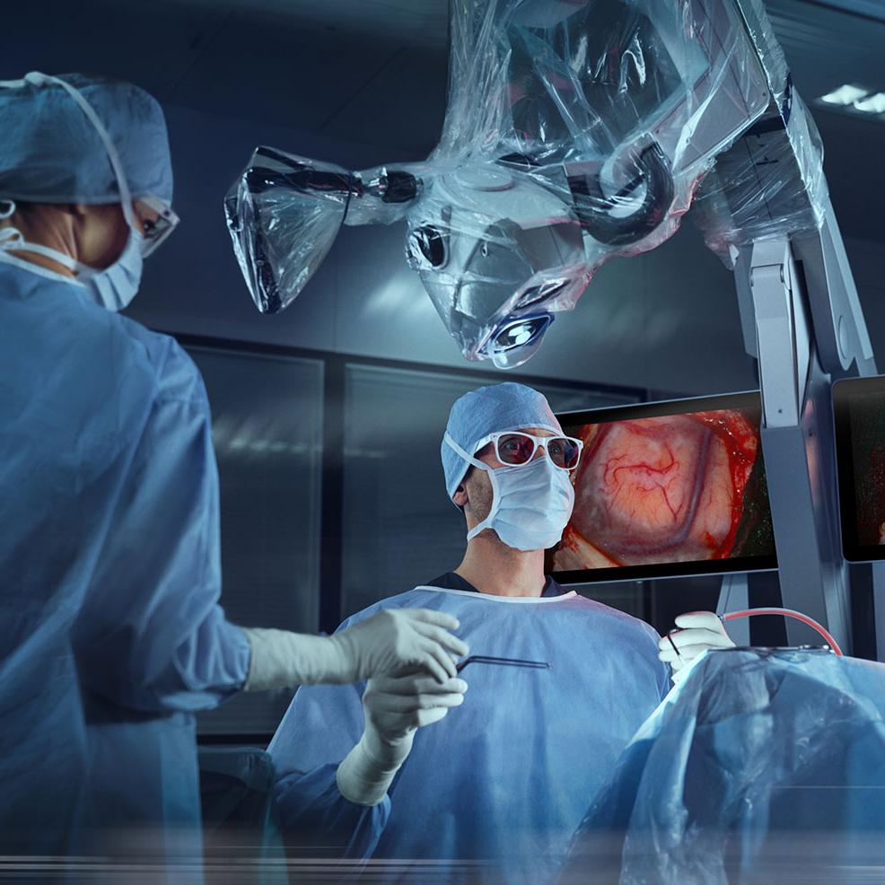 Illustration zum Einsatz von Robotik im Operationssaal