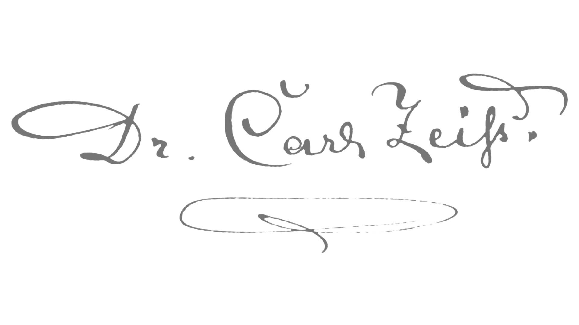 Carl Zeiss&apos;s signature