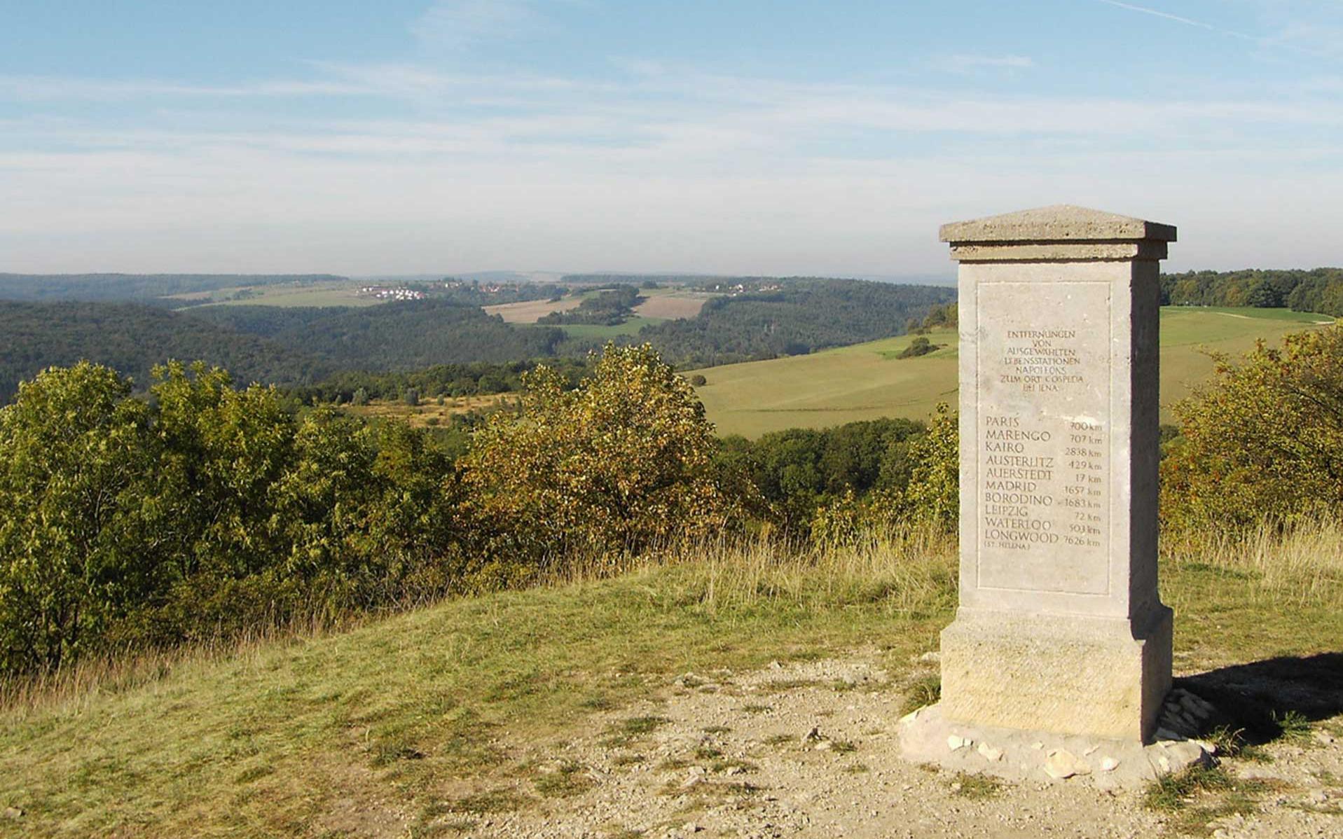 Napoleon stone in Cospeda near Jena