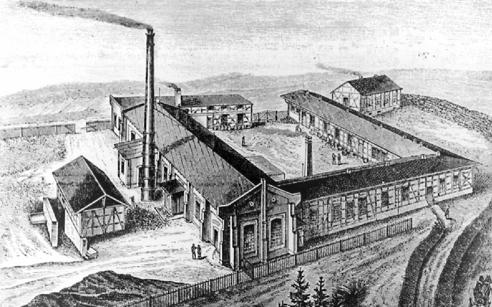 Drawing of the factory in Jena