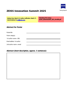Preview image of Poster abstract