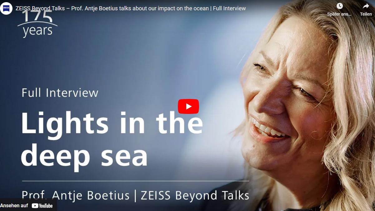 Prof. Antje Boetius about the deep sea and our impact on the ocean
