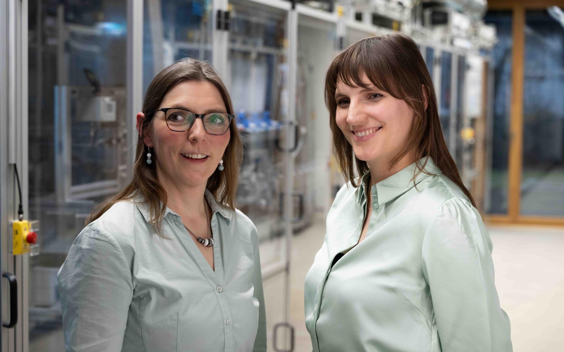 Eva Jodat, Acting Department Head, and Christine Heume, Doctoral Researcher