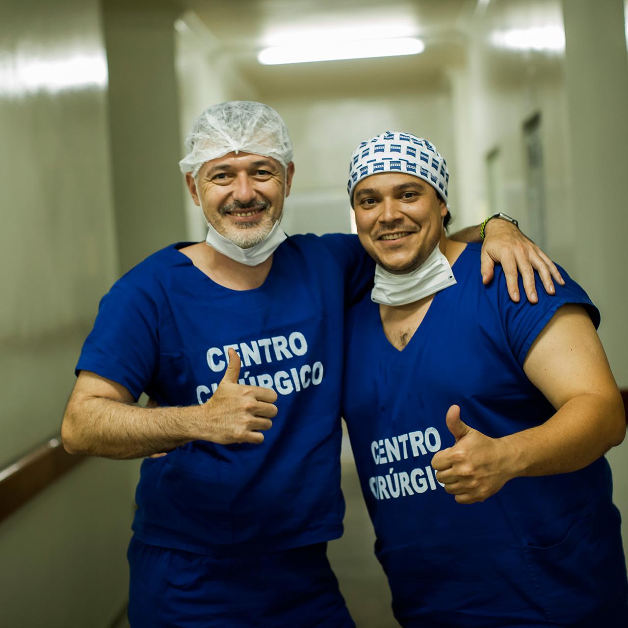 A team of eye doctors visits patients by boat twice a year