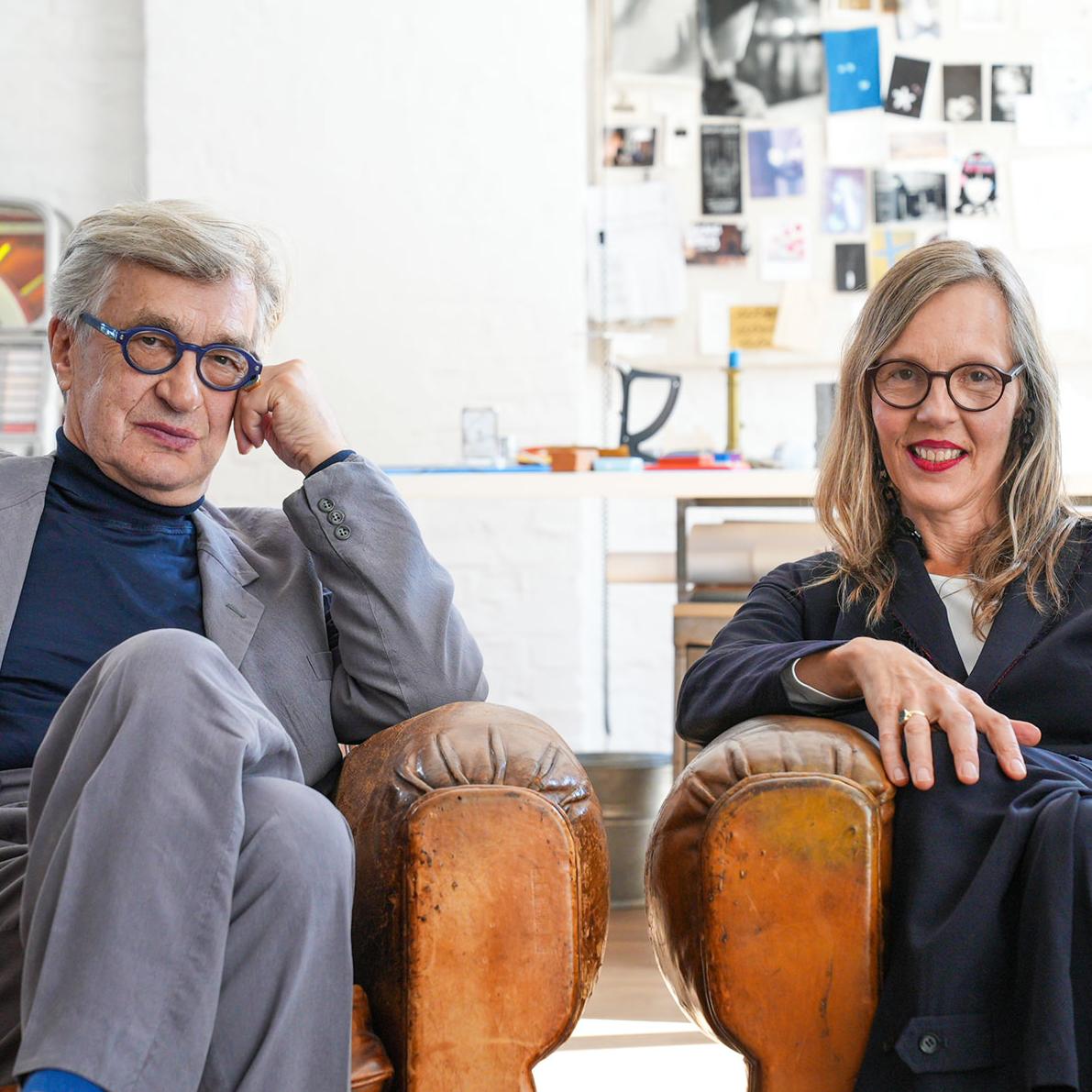 Wim Wenders and his wife Donata