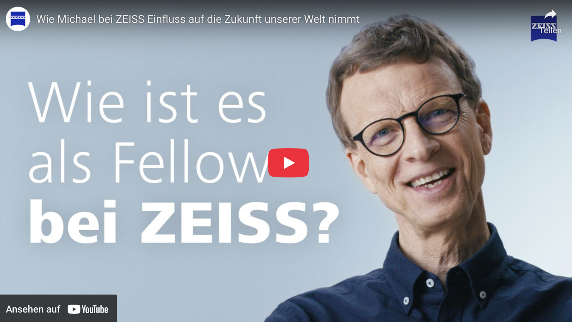 ZEISS Mitarbeiter Michael im Videoportrait.