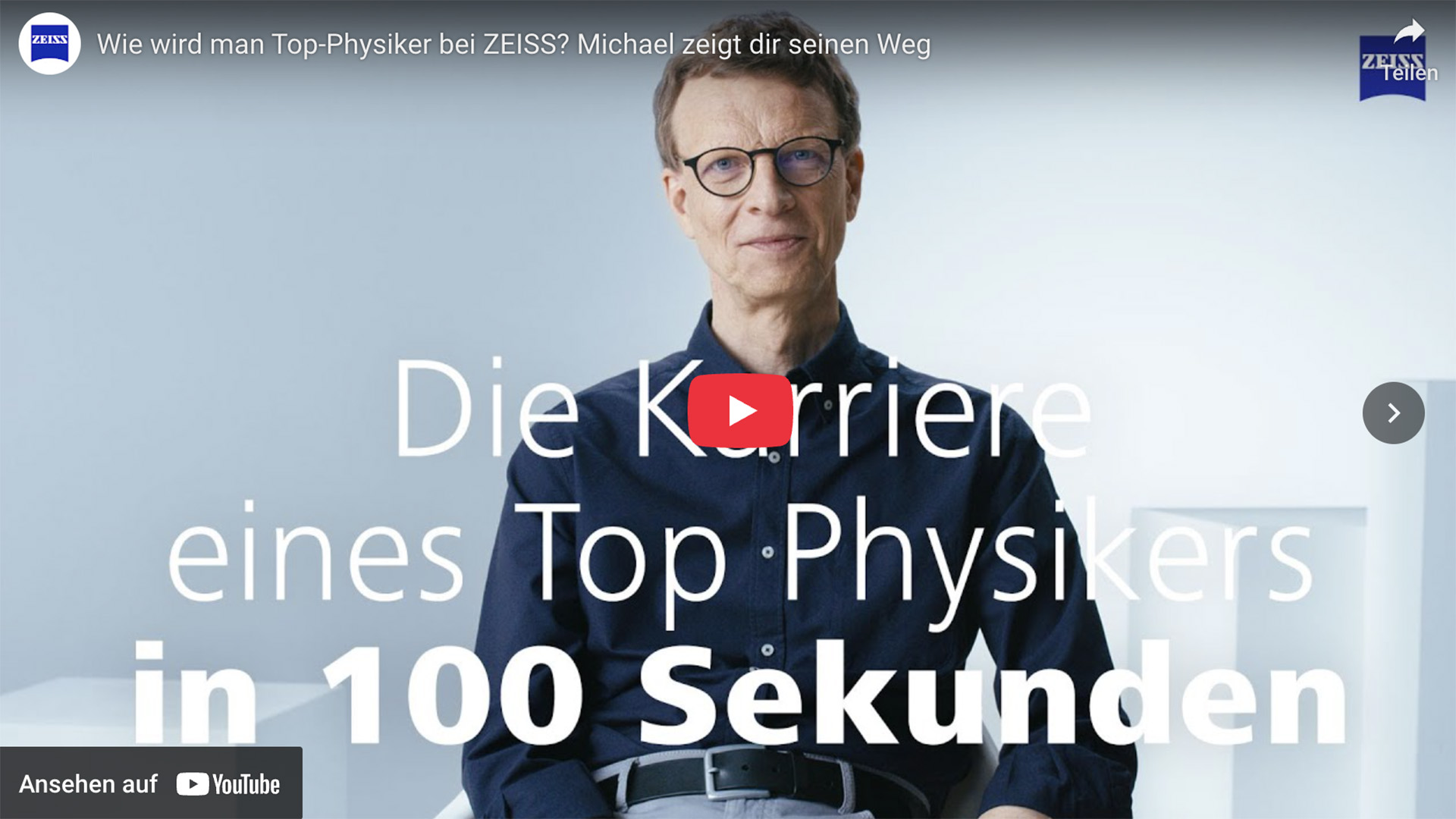 ZEISS Mitarbeiter Michael im Videoportrait.