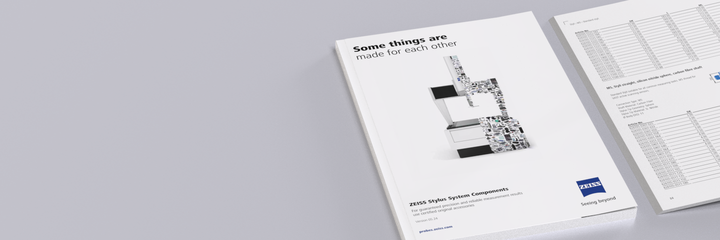 ZEISS CMM Accessories Catalog for Stylus System Components