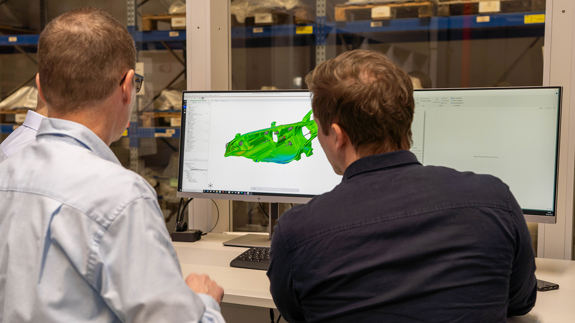ZEISS INSPECT visualizes hidden defects with a surface comparison. 