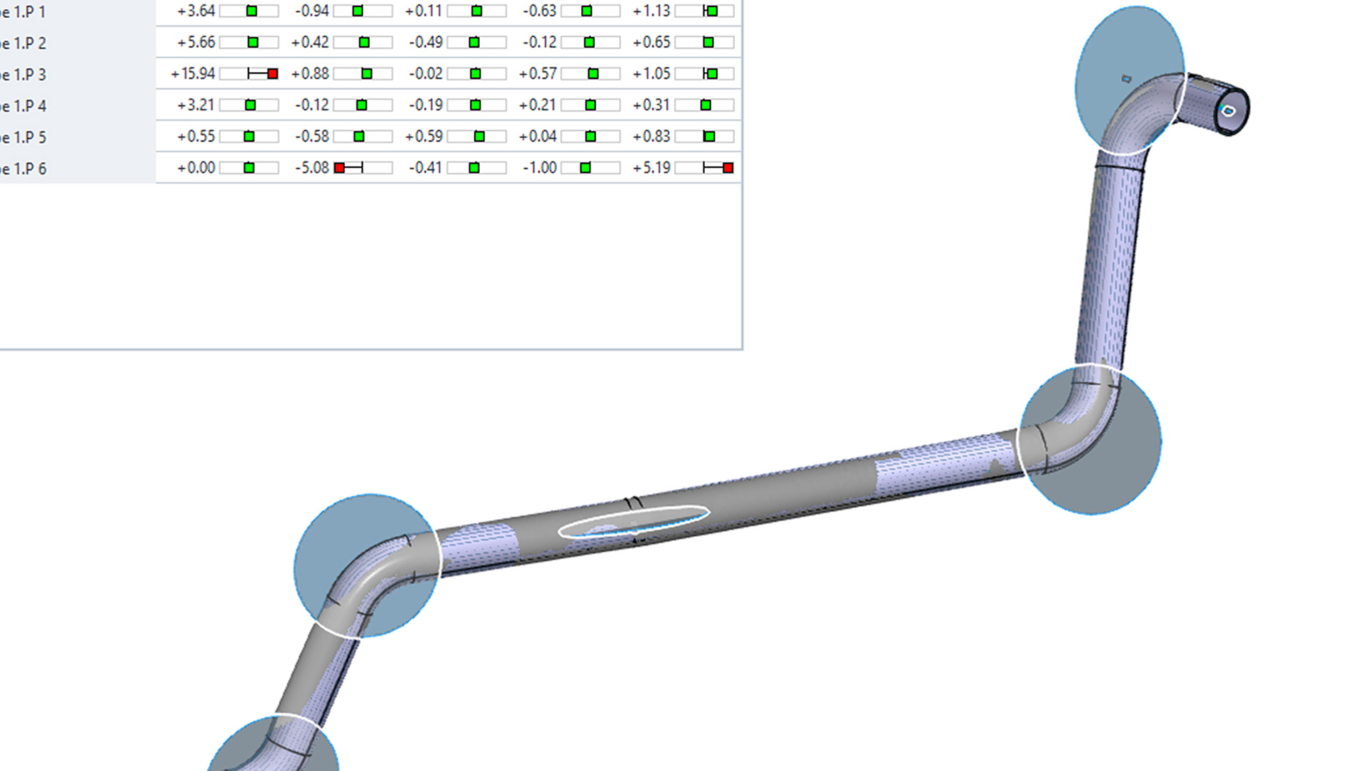 Defective tube during bending machine setup