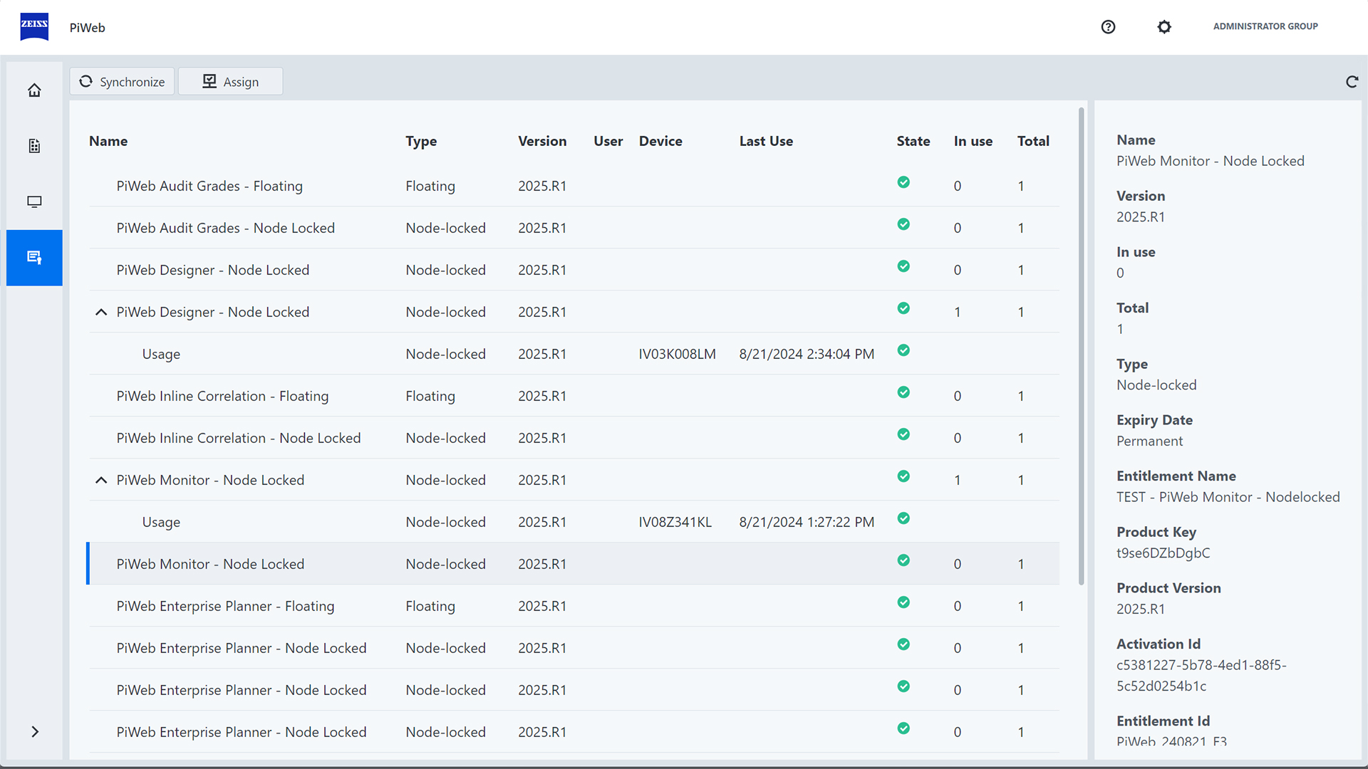 Central license management 