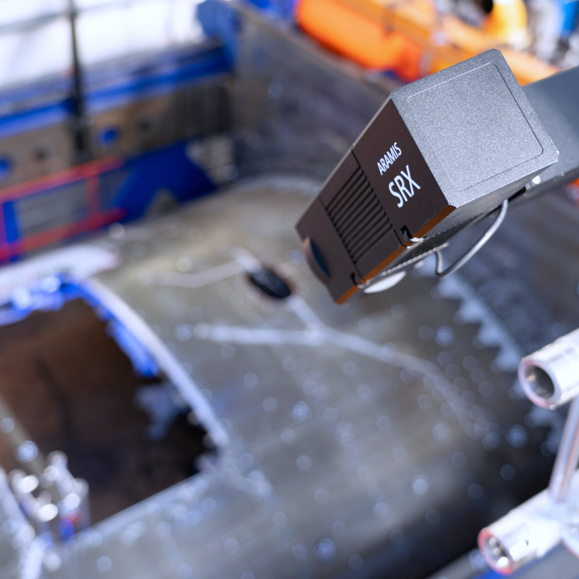 ARAMIS SRX software is processing optical 3d measurement.