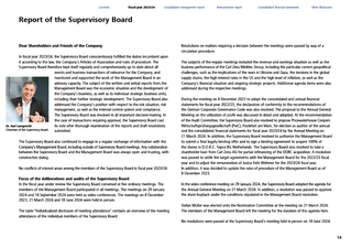 Preview image of Report of the Supervisory Board