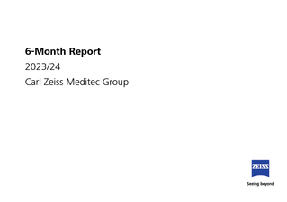 Preview image of Half-year financial report 2023/24