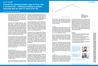 Preview image of Potential for achieving broader range of vision with a monofocal IOL