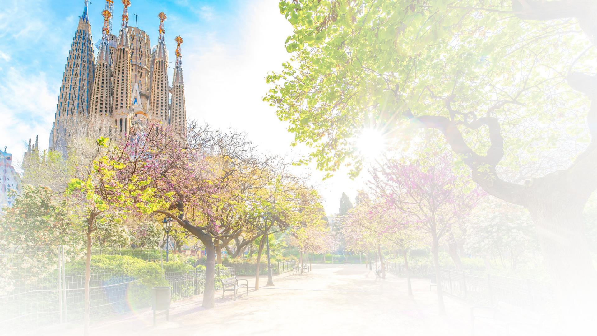 The Basílica i Temple Expiatori de la Sagrada Família in Barcelona, Spain