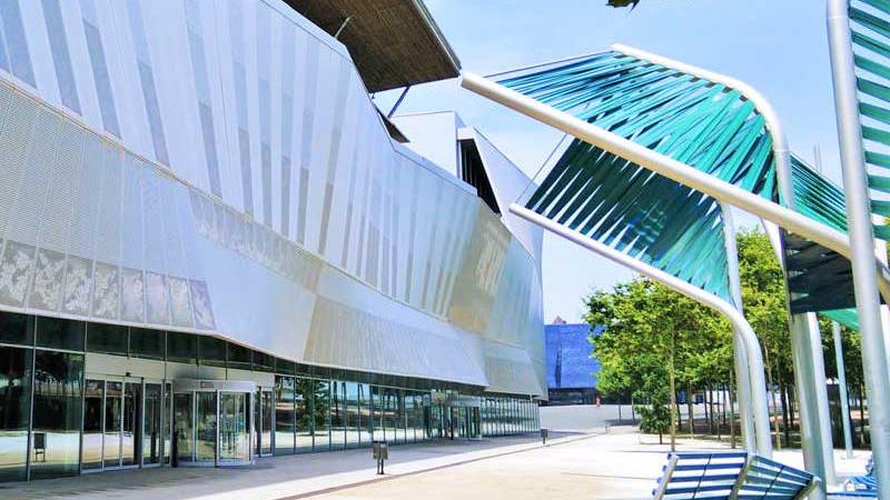 An exterior image of the Centre de Convenciones Internacional de Barcelona, the location of EURETINA 2024. Image Courtesy: CCIB