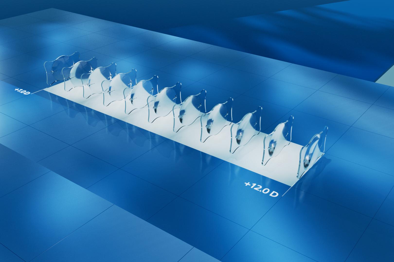 Small diopter steps, enhanced precision and accuracy
