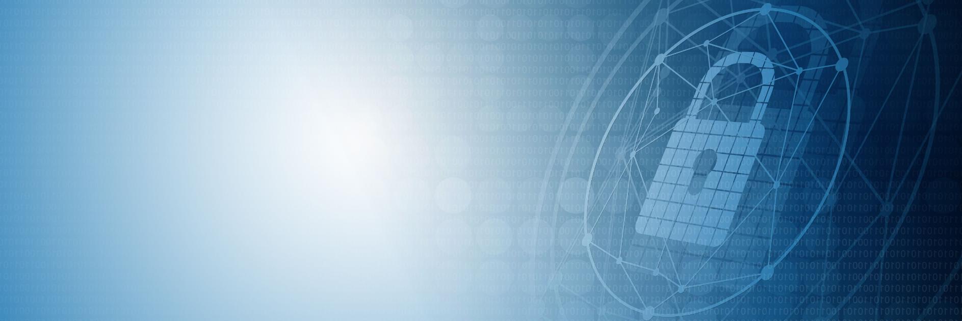 Information protection and cyber security. Modern safety digital background