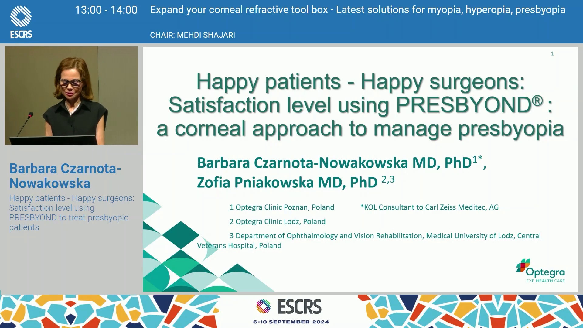 Nivel de satisfacción usando PRESBYOND para tratar pacientes con presbicia