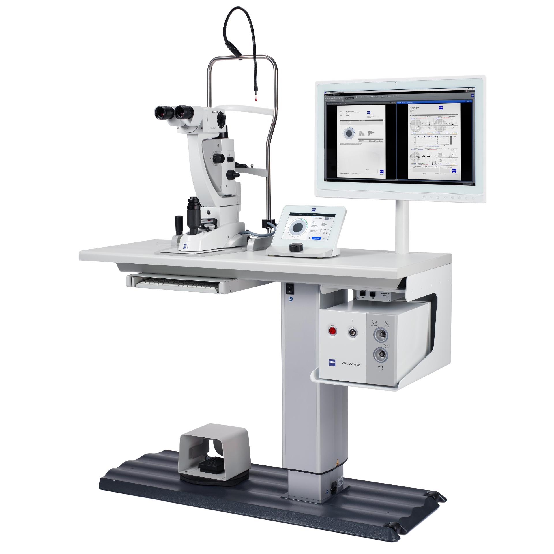 Optimieren Sie Ihren Behandlungsablauf bei Glaukompatienten mit der ZEISS SLT-Applikation (Selektive Lasertrabekuloplastik, SLT) für VISULAS green, den therapeutischen Laser von ZEISS.