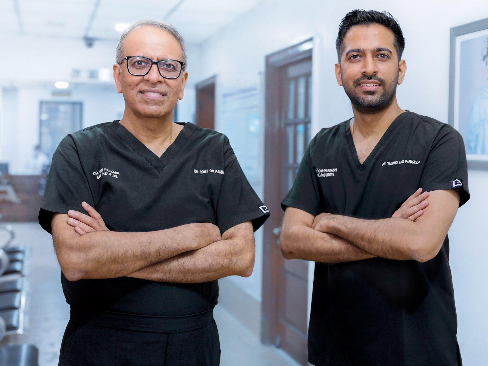 Dr. Rohit Om Parkash and Dr. Tushya Om Parkash.