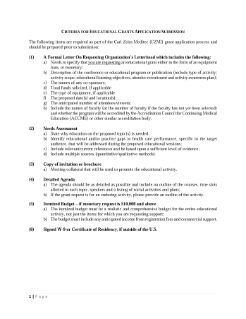 Preview image of Education Grant criteria