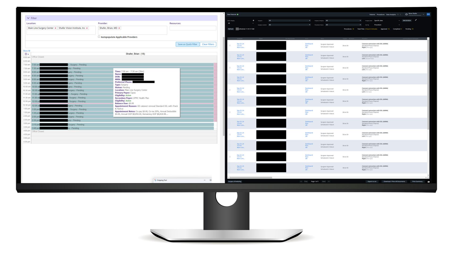 Side-by-side software