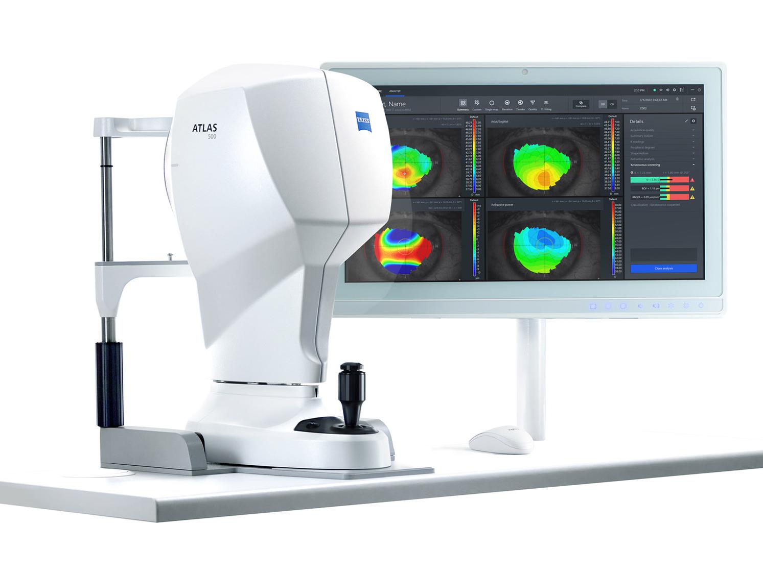 Image of ZEISS ATLAS 500 with a screen