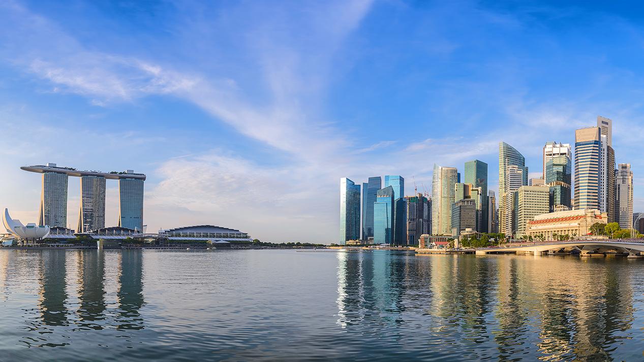 image of skyline in Singapore