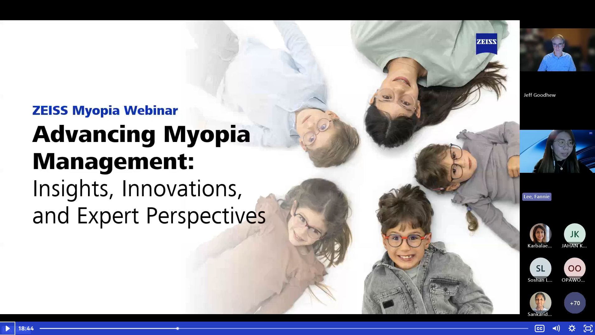 Screenshot of presentation