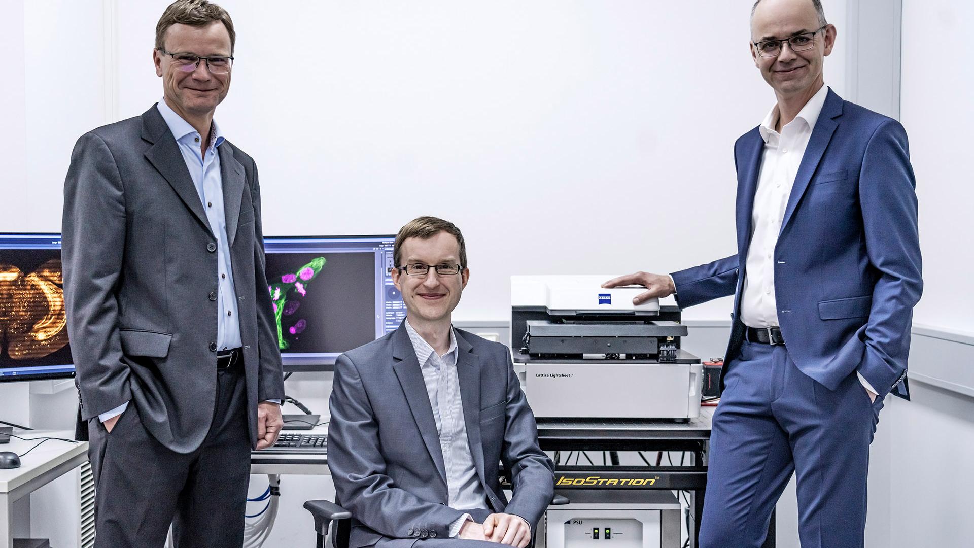 Ralf Wolleschensky, Dr. Jörg Siebenmorgen and Dr. Thomas Kalkbrenner (from left)