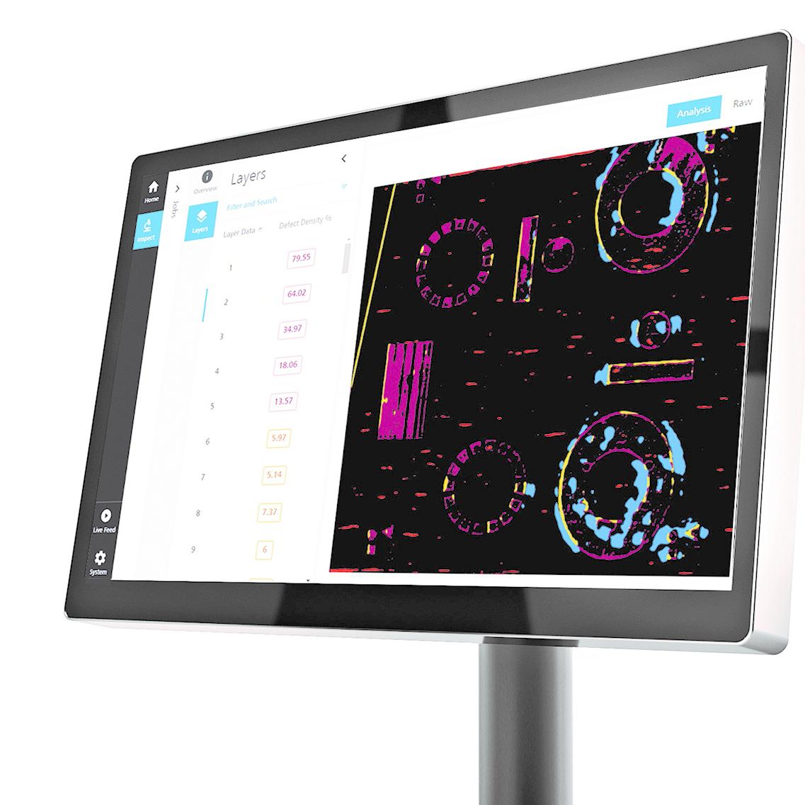 ZEISS In-process Monitoring identifies and classifies defects in the powder bed