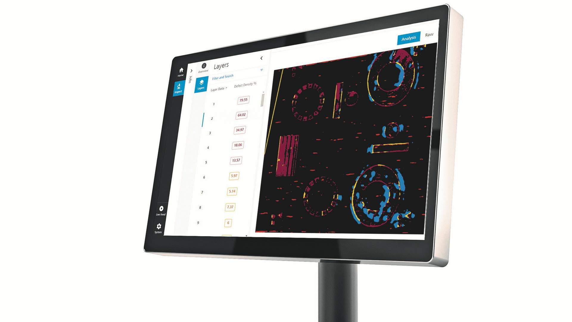 ZEISS In-process Monitoring identifies and classifies defects in the powder bed