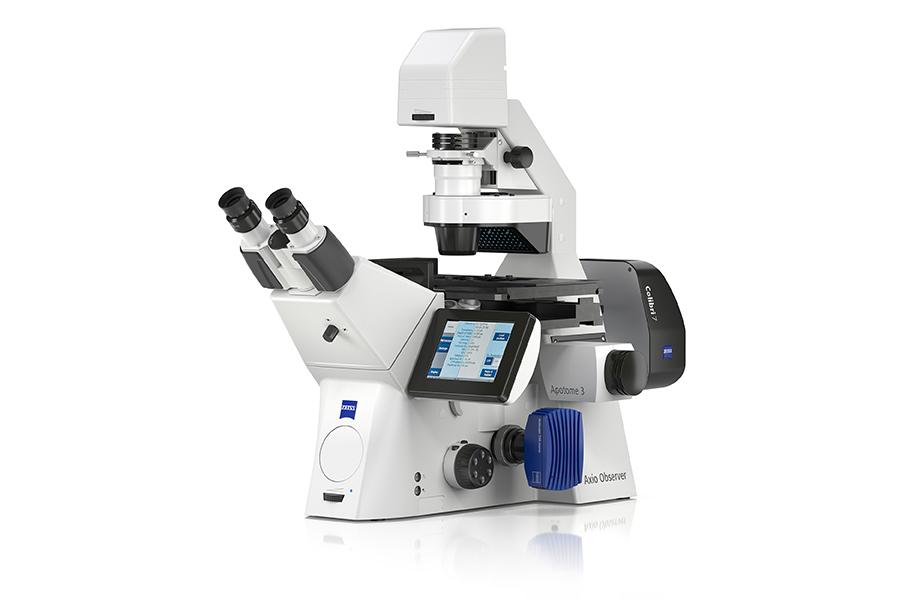 ZEISS Axio Observer mit AI Sample Finder und Apotome 3