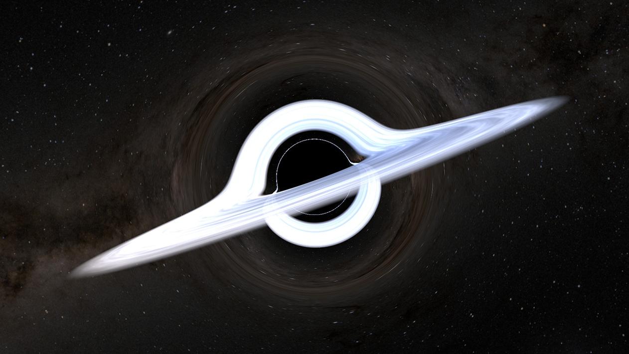 Black hole according to Schwarzschild in ZEISS UNIVIEW