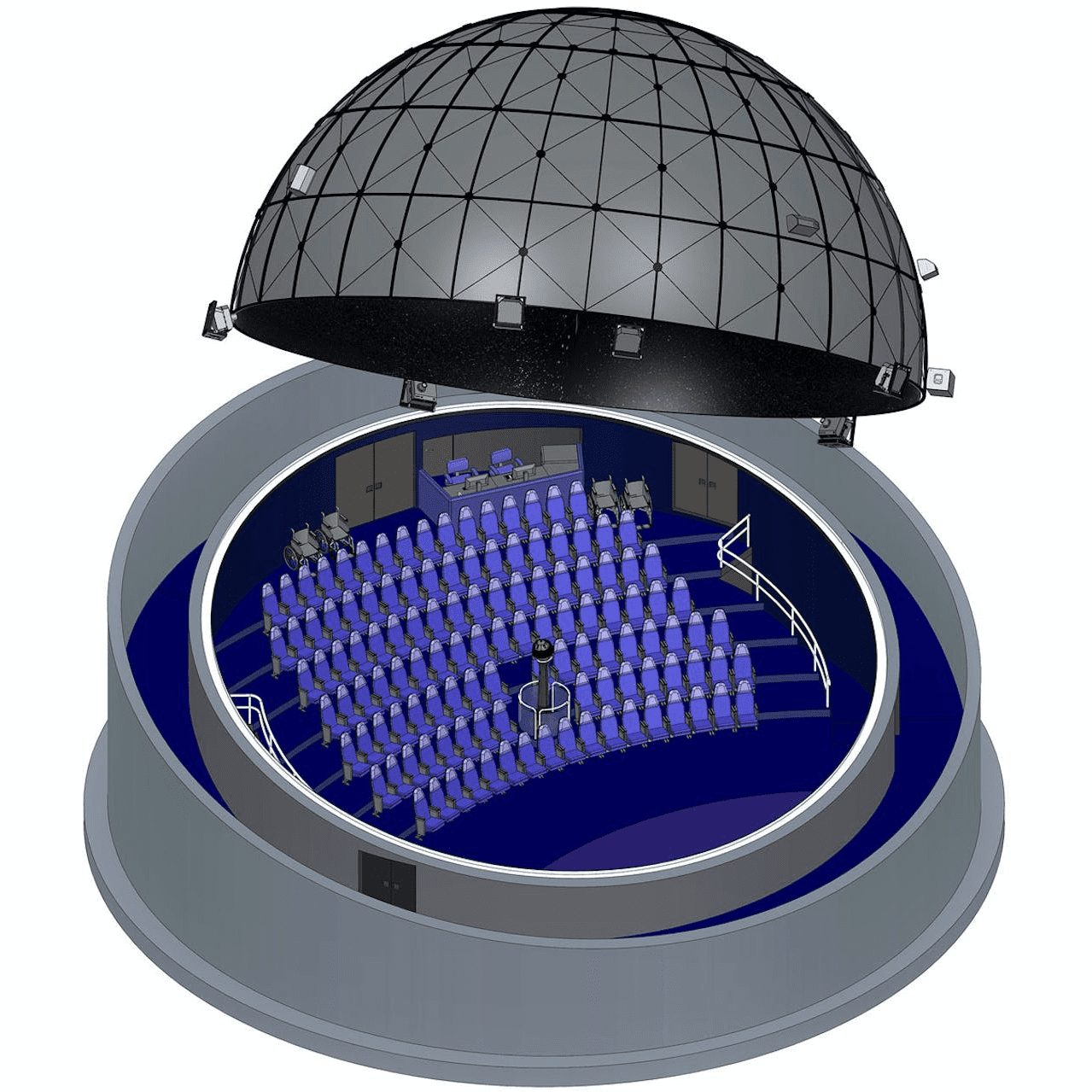 3D graphics of a planetarium