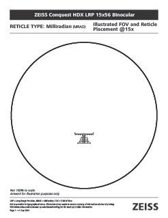 Preview image of ZEISS Conquest HDX LRP 15x56 Reticle