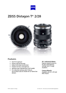 Preview image of ZEISS Distagon T* 2/28