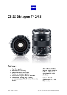 Preview image of ZEISS Distagon T* 2/35