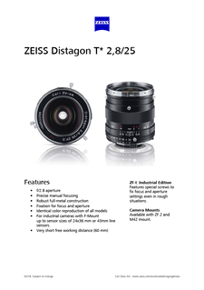Preview image of ZEISS Distagon T* 2.8/25