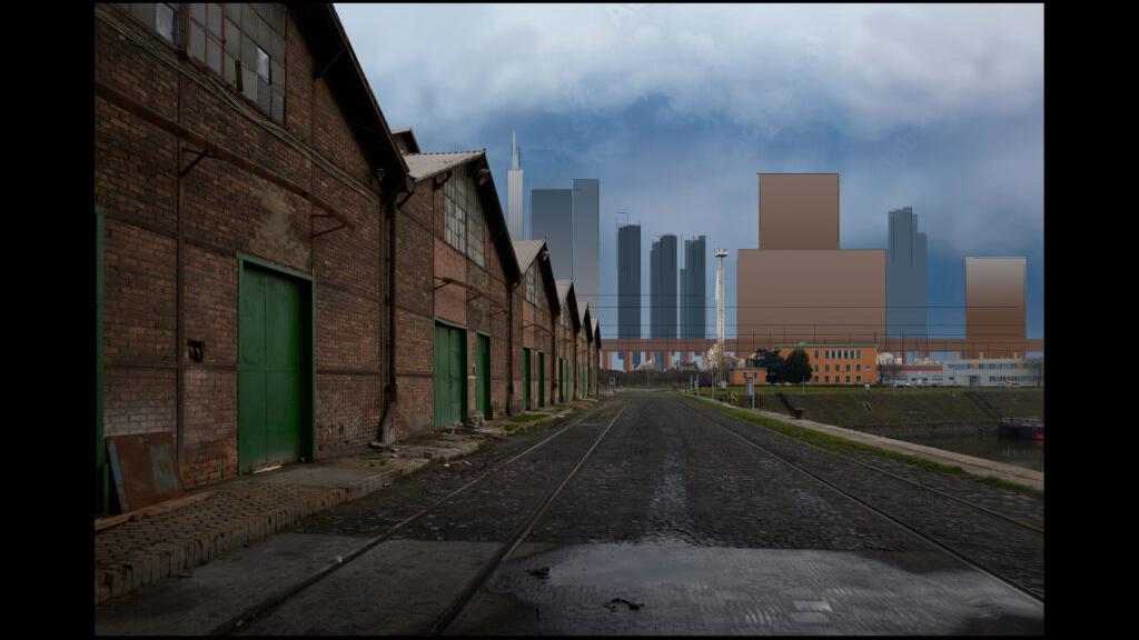 A group of people stands outdoors while a teenage boy reads from a paper as reporters hold microphones toward him.