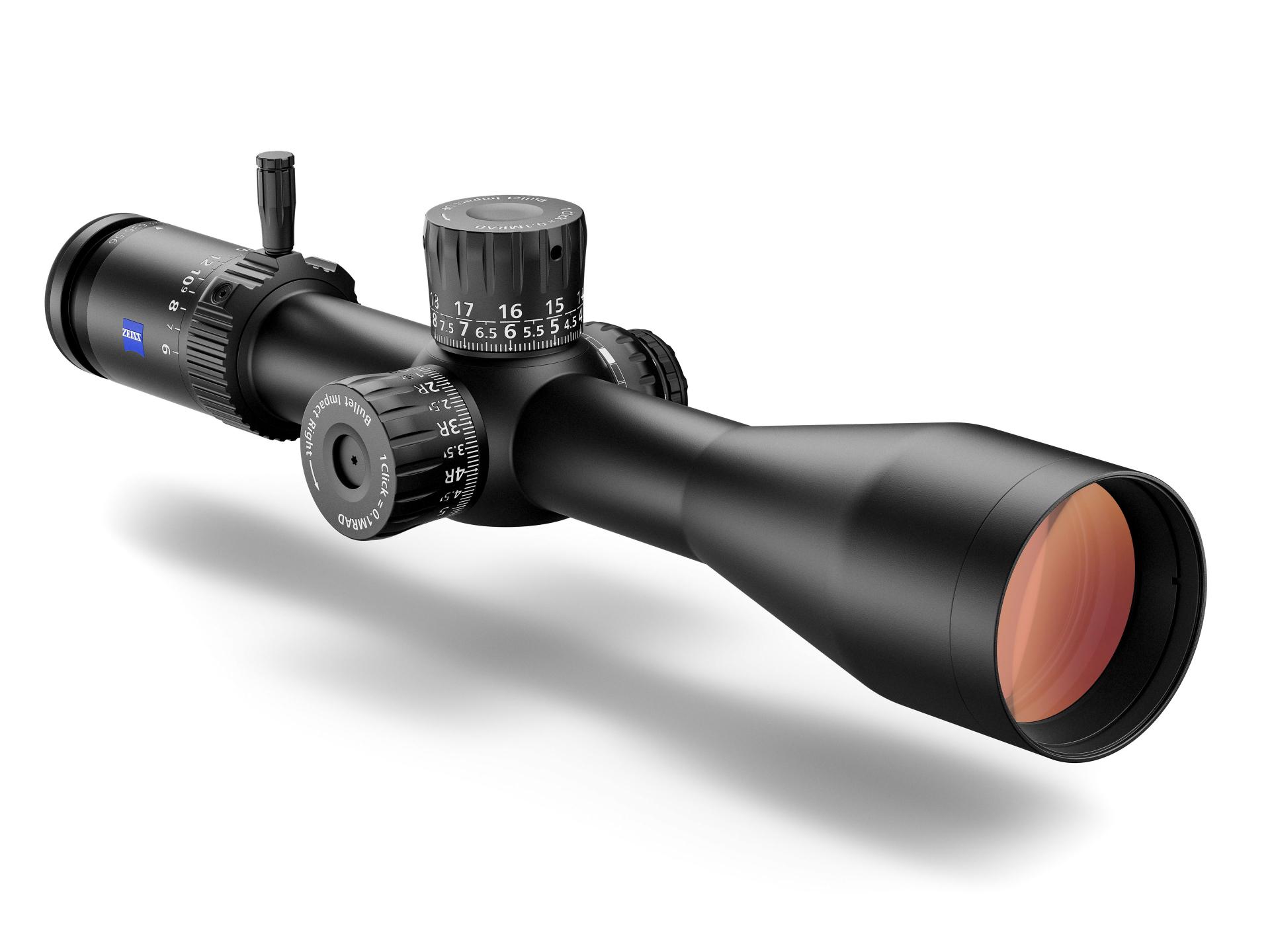 ZEISS LRP S3 riflescope with robust main tube and large diameter objective lens for maximum light transmission in low light conditions