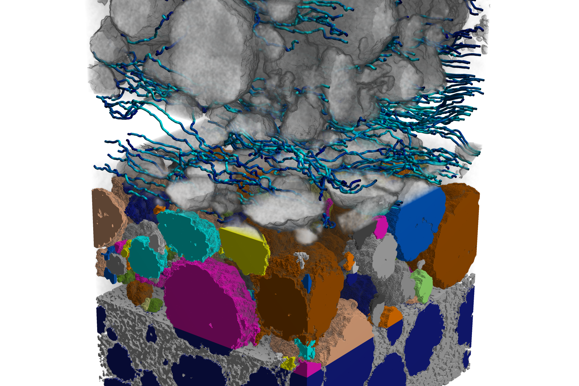 Battery GeoDict Rendering 3D