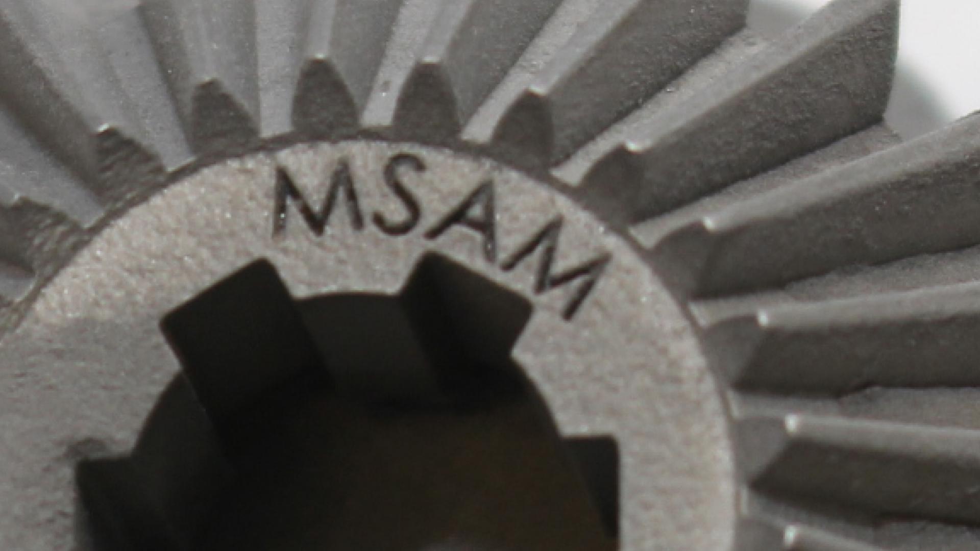 Gear demonstrating  the capabilities in manufacturing a complex gear pre form for the automotive sector.