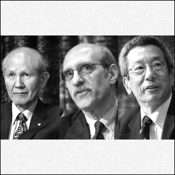 Osamu Shimomura、Martin Chalfie和Roger Tsien，2008年诺贝尔化学奖得主