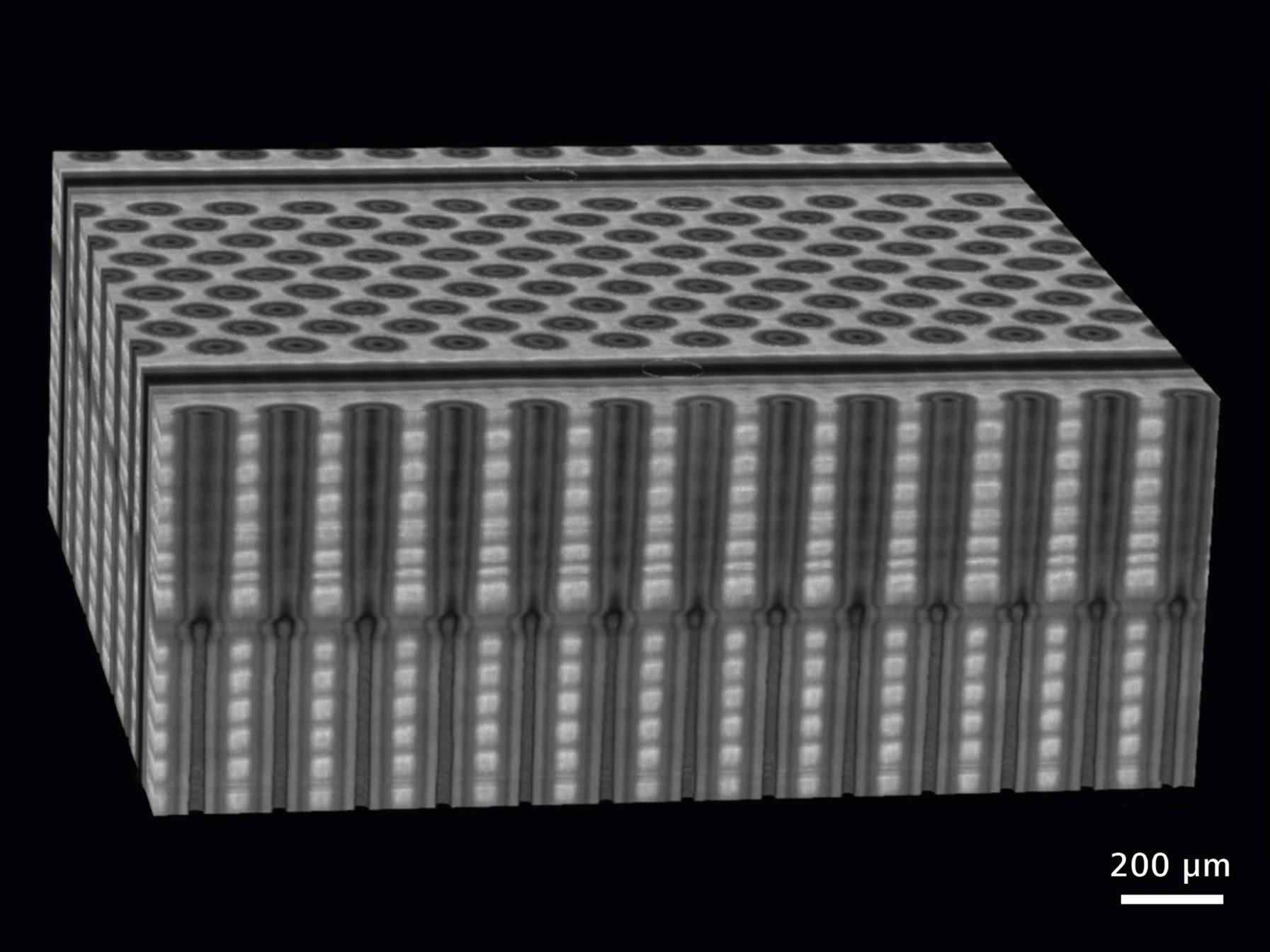 Tomografía FIB-SEM de NAND en 3D