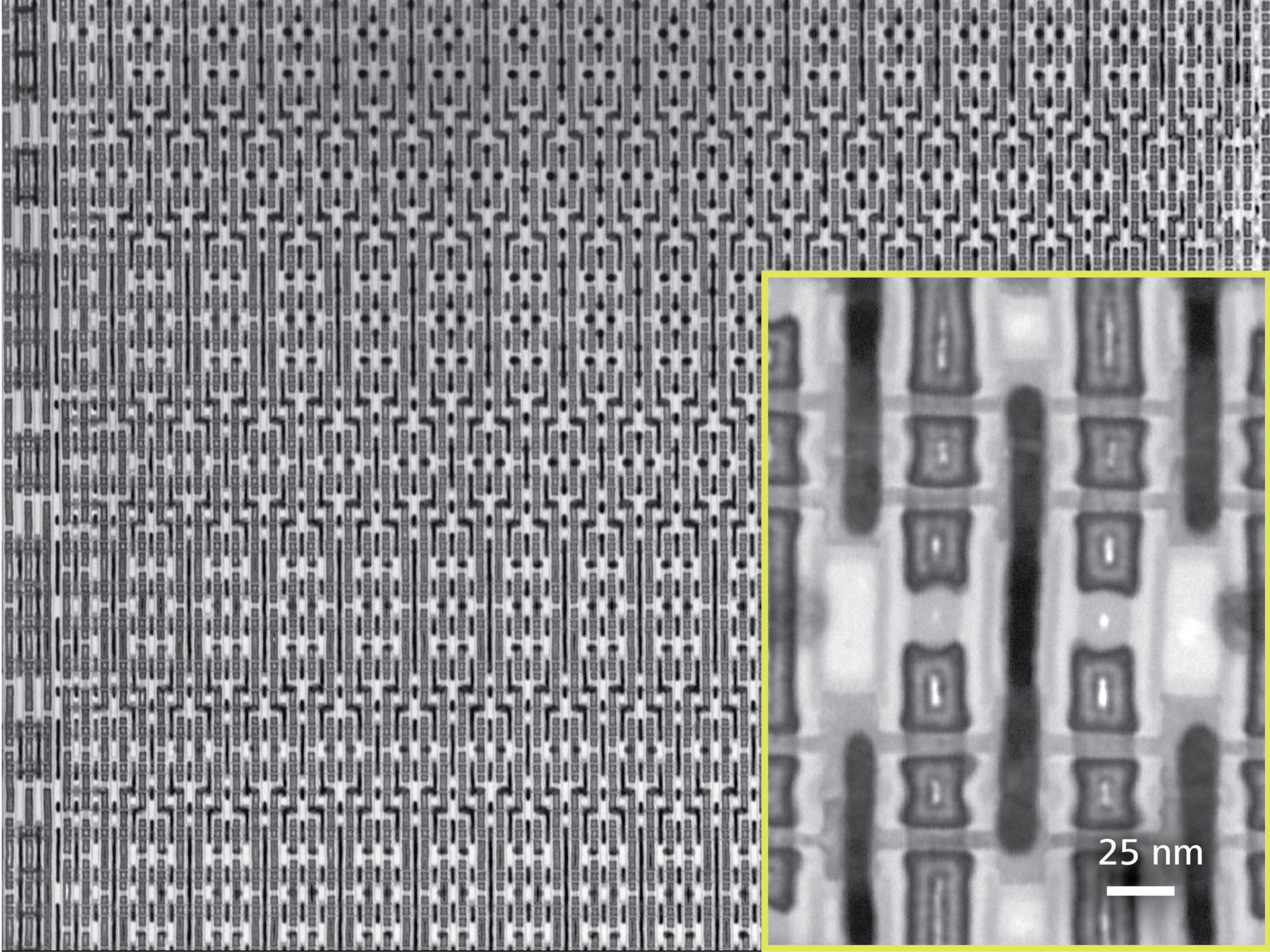 Preparación de lámina de FIB-SEM en SRAM de 7 nm