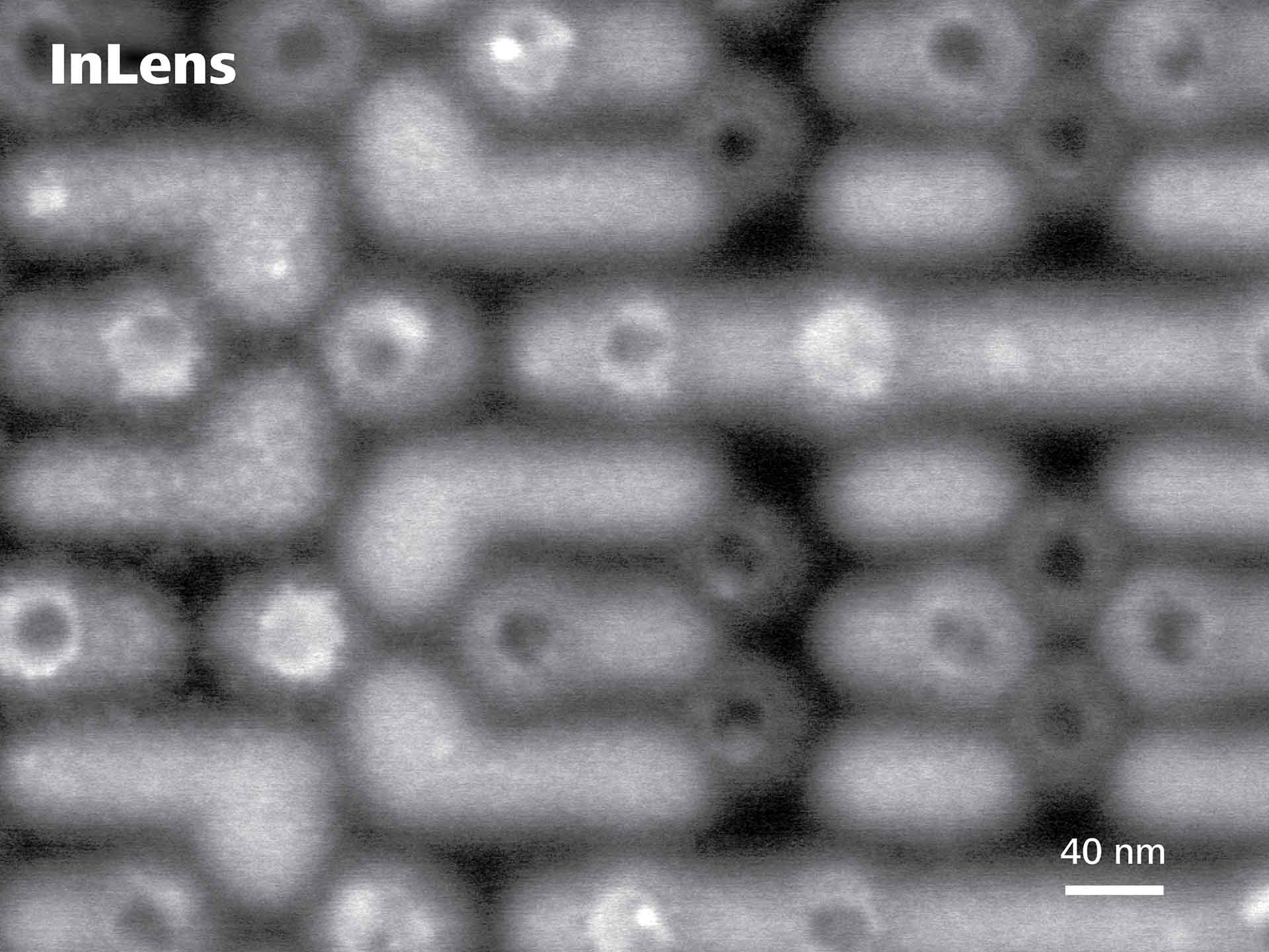 7‑nm-SRAM, passiver Spannungskontrast mit InLens-Detektor