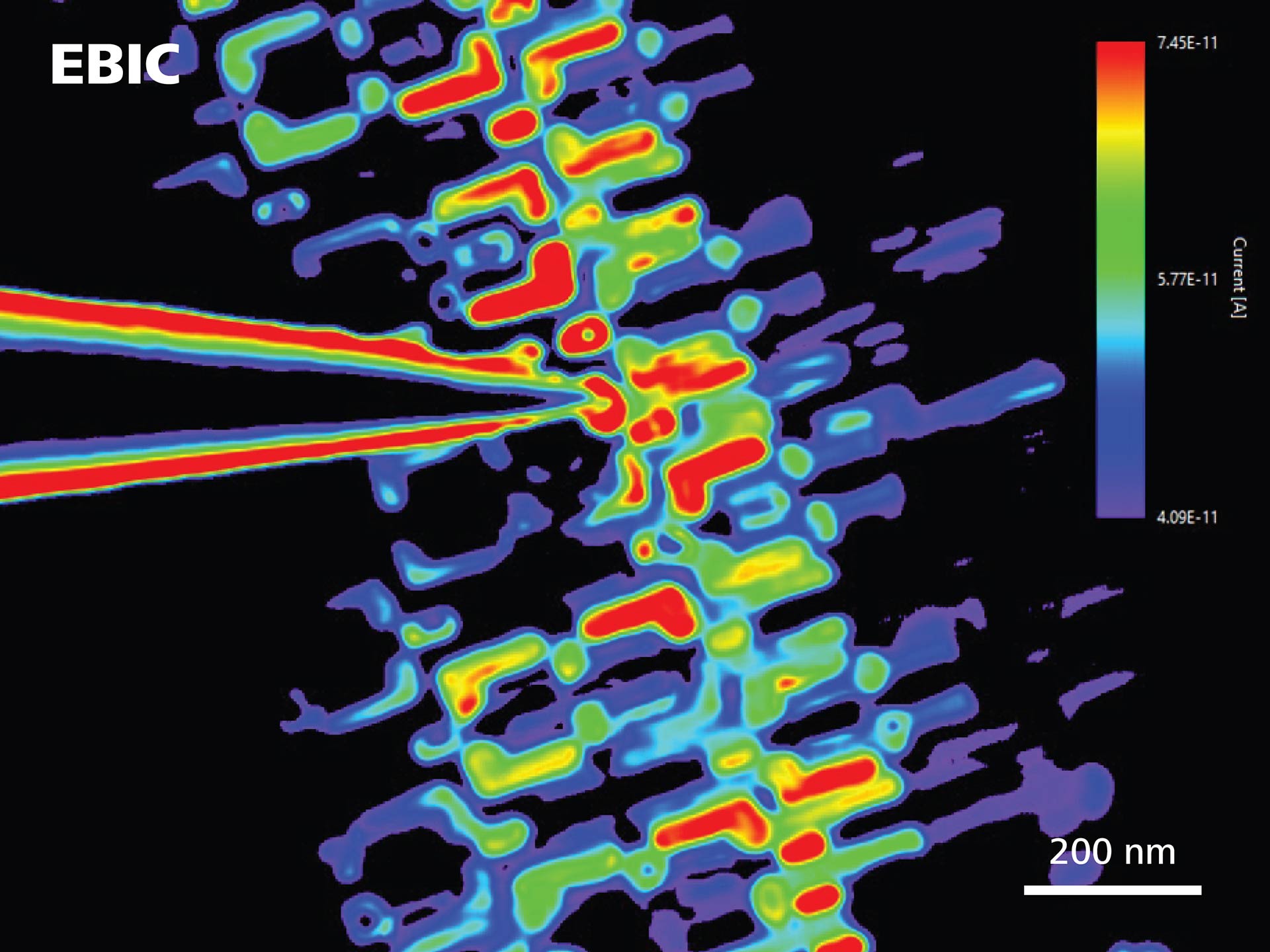 Nanosonda EBIC de SRAM de 7 nm